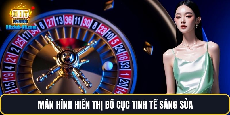 Màn hình hiển thị bố cục tinh tế sáng sủa