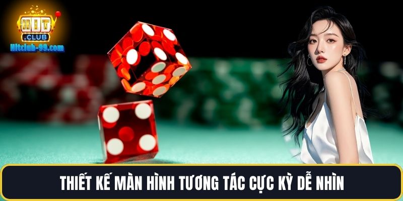 Thiết kế màn hình tương tác cực kỳ dễ nhìn